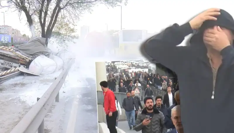 D-100'de Alçı Yüklü TIR'ın Kaza Yapması Trafiği Felç Etti