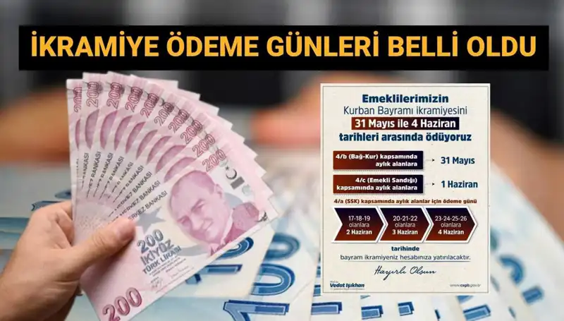 Emekli Bayram İkramiyeleri İçin Ödeme Tarihleri Açıklandı: 4 Bin TL Ne Zaman Hesapta?