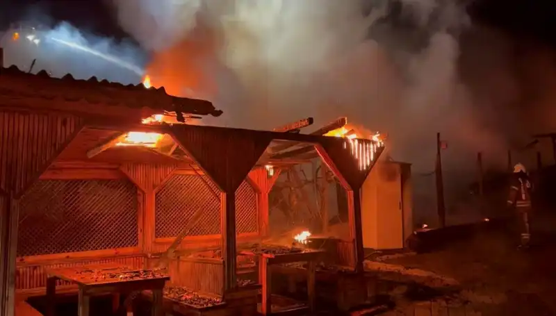 Şile'de Altı Gözleme Restoranı Yangınında Korkutan Anlar Yaşandı