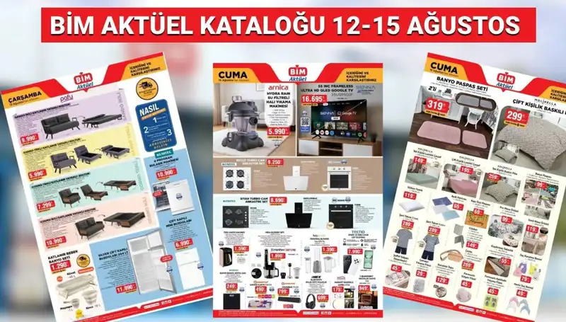 BİM 12-15 Ağustos 2025 Kataloğu: Yepyeni Ürünlerle Alışveriş Keyfini Artırın!