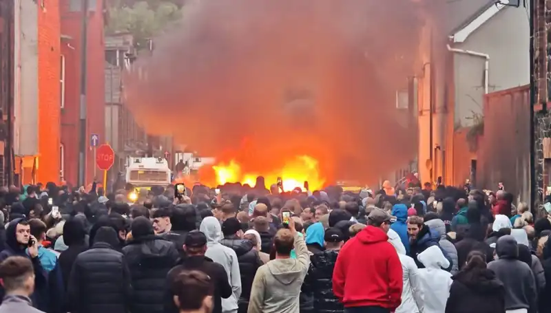 Kuzey İrlanda’da Cinsel Saldırı Protestoları: Evler Alev Alev!
